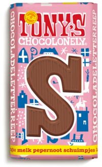 Tony's Chocolonely Tony’s chocolonely letterreep s - melk pepernoot schuimpjes