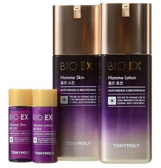 TONYMOLY Bio EX Homme Skincare Set: Skin 130ml + 20ml + Lotion 130ml + 20ml 4 pcs