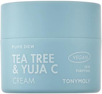 TONYMOLY Gezichtscrème TonyMoly Pure Dew Tea Tree & Yuja C Purifying Cream 50 ml