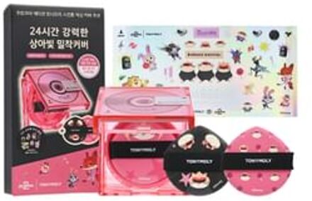 TONYMOLY Skin Tone Fixing Cover Cushion Set Zootopia Edition - 3 Colors #02 Beige