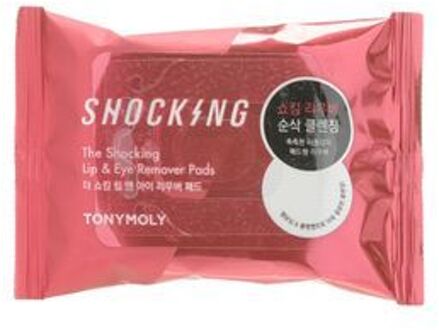 TONYMOLY The Shocking Lip & Eye Remover Pads 30 pads