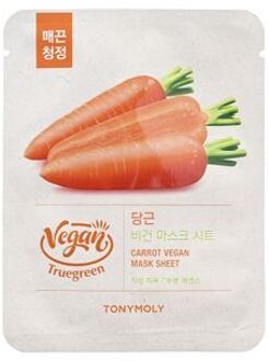TONYMOLY Truegreen Vegan Mask Sheet - 5 Types Carrot