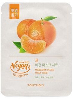 TONYMOLY Truegreen Vegan Mask Sheet - 5 Types Mandarin