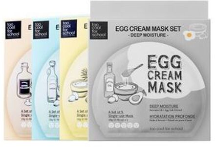 Too cool for school Egg Cream Mask Set - 4 Types Pore Tightening