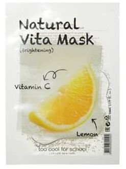 Too cool for school Natural Vita Mask - 5 Types Brightening (Lemon)