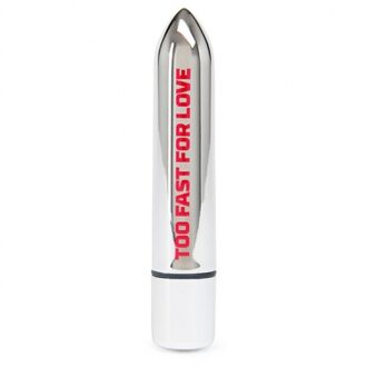 Too Fast For Love 10 Function Bullet Vibrator - Zilver - Vibrator