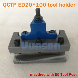 TOOE5 ED20 * 100 Europese Stijl Turing en Facing tool houder voor E5 type Draaibank Swing Diameter 200 ~ 400mm QCT Quick Chang Tool Post