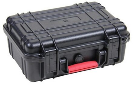 Tool case toolbox slagvast verzegelde waterdichte veiligheid case263x206x106mm security apparatuur camera case met pre-cut foam