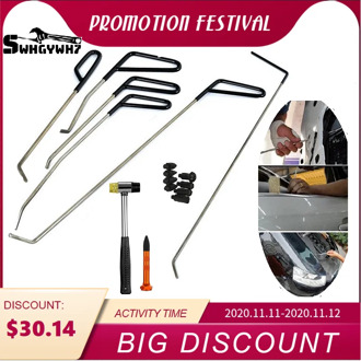 Tool Rod Hook Tool Paintless Dent Repair Car Dent Repair Kit Hail Hammer Dent Removal Kit for Automotive Dent Repair