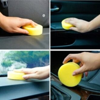 Tool Sponzen Nuttig Wassen Waxen Geel 20Pcs Auto Schoon Beauty Cleaning Pads
