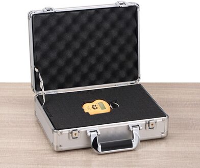 Toolbox Draagbare Aluminium Gereedschapskist Instrument Doos Veiligheid Storage Case Instrument Doos Koffer Met Spons 330x240x100mm Sliver
