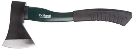 Toolland bijl 600 gram 30 cm staal zwart/groen