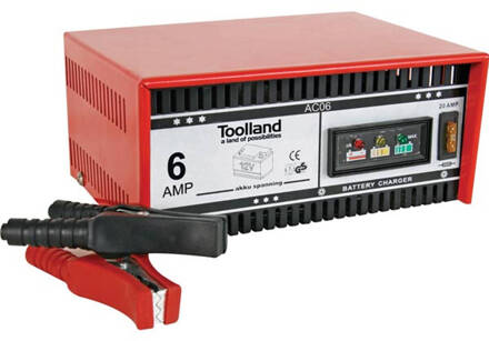 Toolland LADER VOOR 12 V LOODZUURACCU'S - 6 A