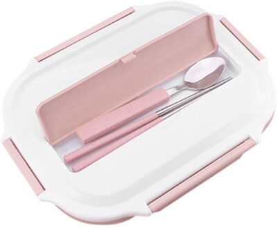 Toonaangevende Leven Rvs Lunchbox Met Compartimenten Europeanen Stijl Voedsel Container Magnetron Bento Box Keuken Acessories