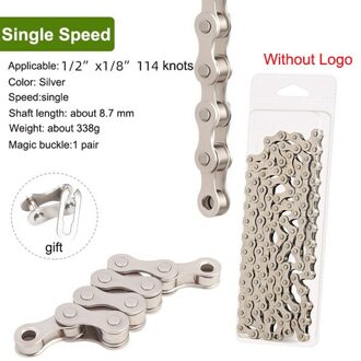 Toopre Mtb Racefiets Onderdelen Fietsketting Single Speed 6 7 8 9 10 11 12Speed Velocidade Mtb Kettingen 116L Zilveren Deel Missing Link single Speed