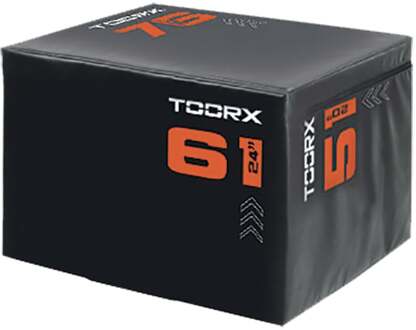 Toorx Soft Plyo Box 3 in 1 - 23 kg - 76x61x51 cm Zwart