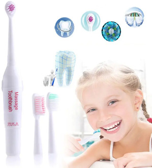 Tooth Brush Electric With Nozzles For Toothbrush 2PC Replacement Brush Head Adult Children Electric Toothbrush Family Set Travel