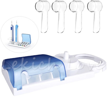 Toothbrush Holder with Protective Covers for Oral b Toothbrush Head Holder fit for D12 D20 D17 Pro1000 600 690 PRO700 and More