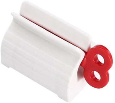 Toothpaste Dispenser Tube Squeezer Tooth Paste Squeezer Facial Cleanser Press Rolling Holder Bathroom Accessories rood
