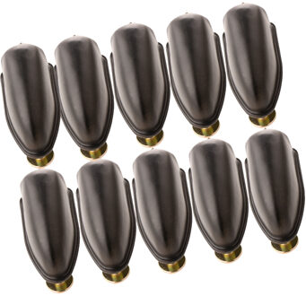 Tooyful Duurzaam 10 Stuks Metalen Percussie Drum Set Lugs Bass Tom Snare Drum Klauw Haken Diy Zwart Voor Drummer