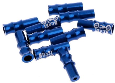 Top 10Pcs Fiets Fietsen Brake Derailleur Shifter Kabel End Crimps 4Mm Marineblauw