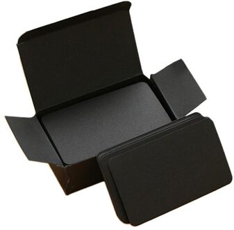 Top 180 Stuks Blanco Speelkaarten Witte Lege Index Flash Kaarten Diy Graffiti Game Card zwart