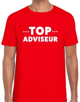 Top adviseur beurs/evenementen t-shirt rood heren 2XL