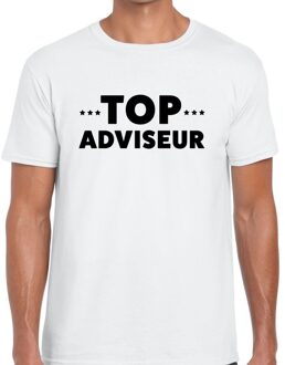 Top adviseur beurs/evenementen t-shirt wit heren 2XL