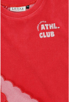 Top badstof voor meisjes in de kleur Rood - 116