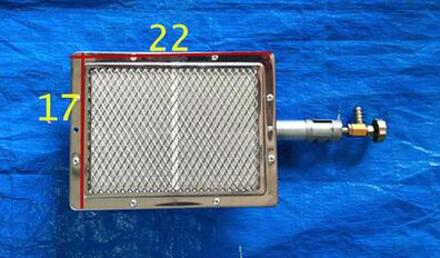 Top Barbecue Bbq Infrarood Keramische Brander Rvs Keramiek Gasbrander Alumunium Plaat Infrarood Brander Met Nozzle 22x17cm