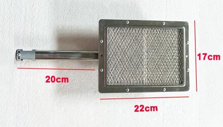 Top Barbecue Bbq Infrarood Keramische Brander Rvs Keramiek Gasbrander Alumunium Plaat Infrarood Brander Met Nozzle 22x17x20cm