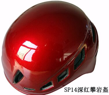 Top Bergbeklimmen Helm Veiligheid Klimmen Helm Water Sport Klimmen Helm Rood