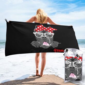 Top Beste Cane Corso Mom Hond Moeders Dag Interessante Boerderij Persoonlijkheid Geek Strand Badhanddoek 160 x 80cm