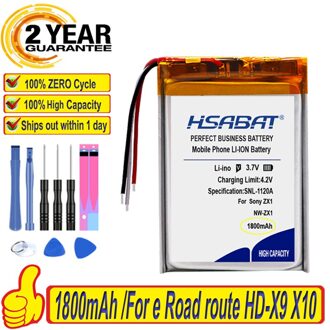 Top Brand 100% Batterij Voor E Road Route HD-X9 X10 E-V5 Navigator NW-ZX1 LIS1530HNPPC 3 Draden Batterijen