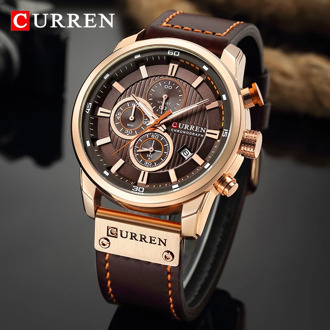Top Brand Curren Men Watch with Chronograph Sport Waterproof Clock Mens Watches Military Luxury Men's Wrist Watch Analog Quartz
