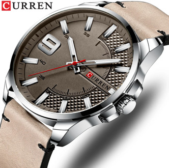 Top Brand Luxury Business Watch Men CURREN Watches Men's Quartz Leather Wristwatch Luminous Hands Clock Male