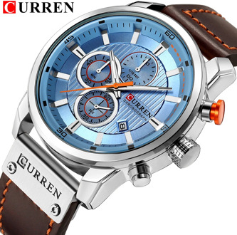 Top Brand Luxury CURREN 2018 Fashion Leather Strap Quartz Men Watches Casual Date Business Male Wristwatches Clock Montre Homme