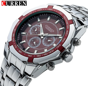 Top Brand Luxury Watch CURREN Casual Military Quartz Sports Wristwatch Full Steel Waterproof Men's Clock Relogio Masculino