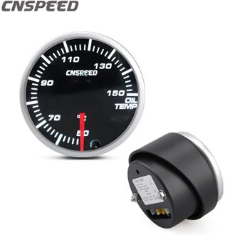 Top-Cnspeed 2 Inch 52Mm Auto 12V Olie Temperatuurmeter 50-150 ℃ Led 10-kleur Olietemperatuurmeter Auto Gauge/Auto Meter