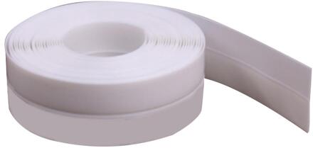 TOP Deurafdichting Strip Transparant Winddicht Siliconen Afdichting Strip Bar Deur Afdichting Strip Voor Thuis Windows Deuren wit