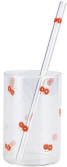 Top Glazen Melk Cup Met Rietjes 201-300Ml Huishoudelijke Hoge Borosilicate Pyrex Melk Sap Water Gereedschap