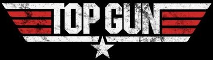 Top Gun Classic Logo Unisex T-Shirt - Black - 5XL Zwart