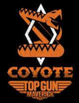 Top Gun Team Coyote Unisex T-Shirt - Black - S - Zwart