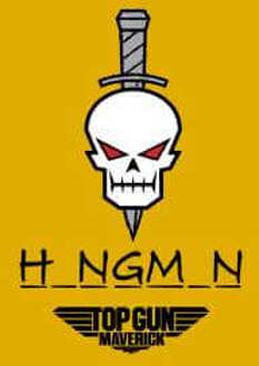 Top Gun Team Hangman Unisex T-Shirt - Mustard - XL - Mustard