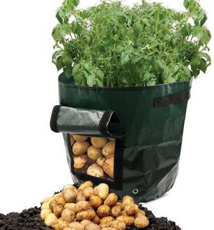 Top Home Decor Diy Potato Grow Planter Pe Doek Aanplant Container Bag Thicken Tuin Pot Товары Для Дома