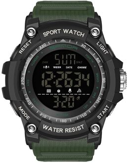 Top Horloge 50M Waterdicht Heren Horloges Stopwatch Quakeproof Digitale Horloge Mode Man Sport Klok Sanda Horloges leger groen