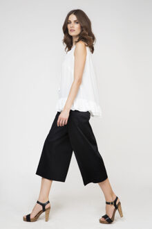 Top in popeline met strikdetail Ecru - EU 38 / UK 10