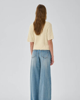 Top korte mouw 10705286 divamw Beige - L