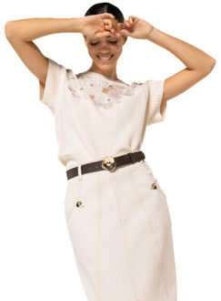 Top korte mouw 1213 Beige - 38