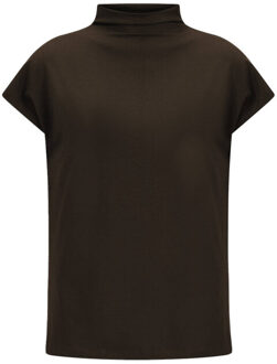 Top korte mouw 252p213 mirre Bruin - S